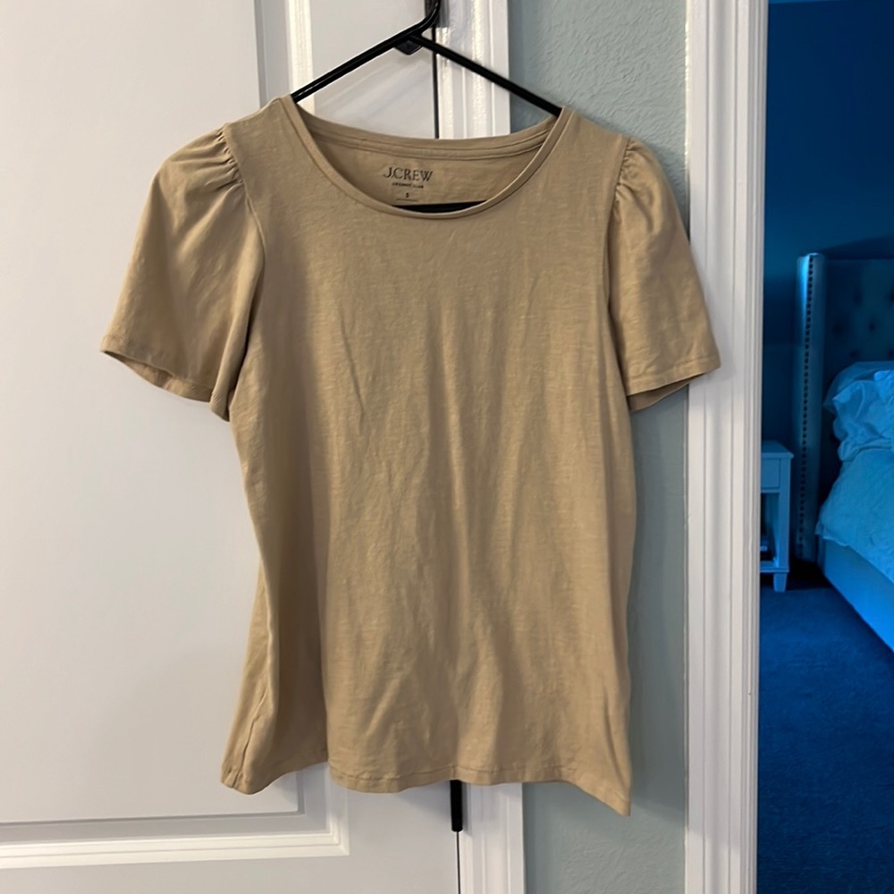 NWOT JCrew flutter sleeve tee